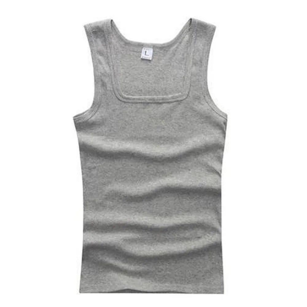 2020 Plus Size Men’s Sleeveless Tank Top – Black / White / Gray
