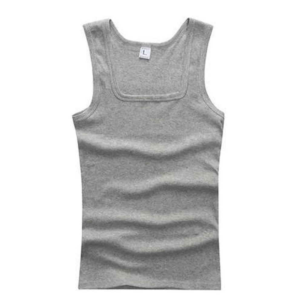 2020 Plus Size Men’s Sleeveless Tank Top – Black / White / Gray